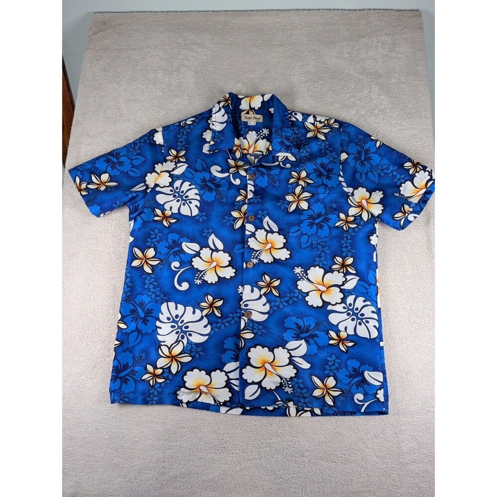 VTG Koko Head Hawaiian Shirt Men's S/M Vibrant Floral Short Sleeve Button